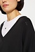 10Days Black v-neck sweater scuba