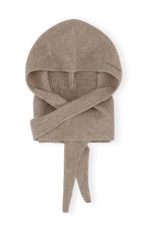 Ganni Beige Balaclava