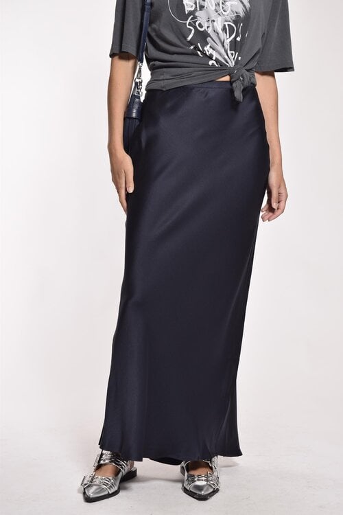 Anine Bing Donkerblauwe Maxi Rok