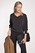 10Days Black v-neck sweater scuba