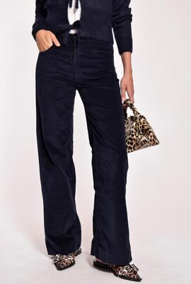 Lois Jeans Donkerblauwe Wide Leg Pantalon