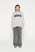 10Days Light Grey Melee raw edge statement sweater