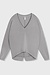 10Days graphite v-neck sweater scuba