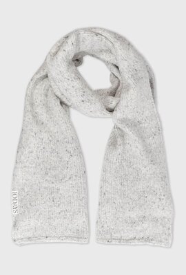 10Days Light Grey Melee knit scarf melee