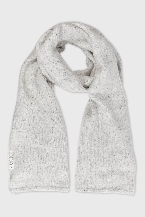 10Days Light Grey Melee knit scarf melee