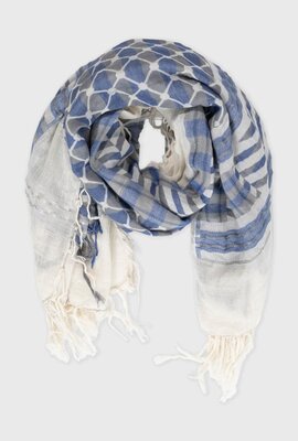 10Days graphite check scarf