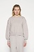 10Days Light Grey Melee loose fit sweater