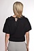 10Days Black short sleeve ruffle knit sweat