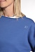 10Days true blue raw edge statement sweater