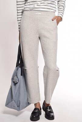 10Days Light Grey Melee texture fleece jogger