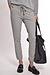 10Days graphite long cropped jogger pinstripe