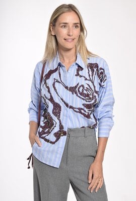 Essentiel Antwerp Blauwe Blouse