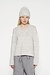 10Days Light Grey Melee v-neck knit sweater melee