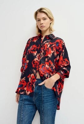 Essentiel Antwerp Donkerblauwe Blouse