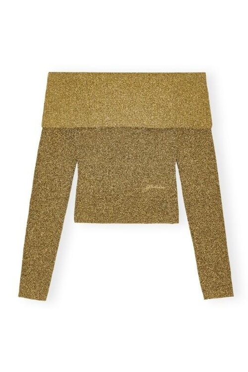 Ganni Gouden Blouse