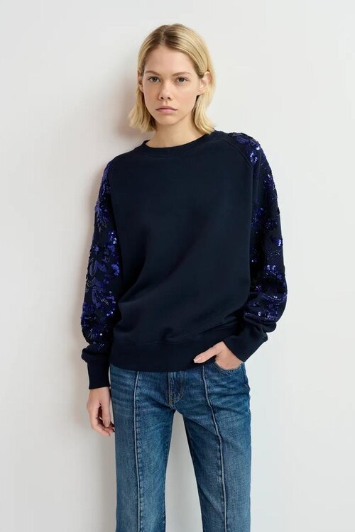 Essentiel Antwerp Donkerblauw Sweatshirt