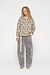 10Days Oyster raw edge sweater leopard