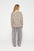 10Days Oyster raw edge sweater leopard