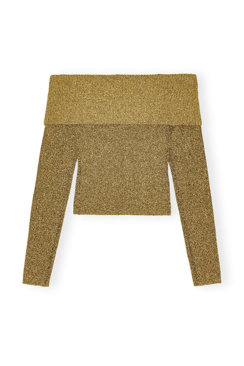 Ganni Gouden Blouse