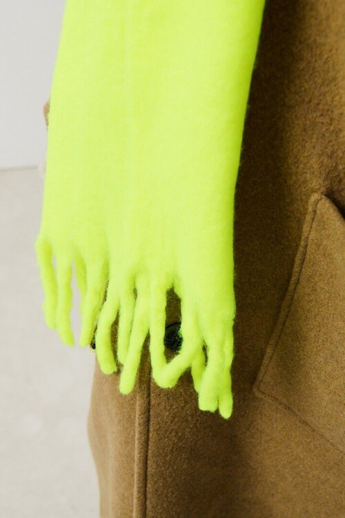 American Vintage Gele Gebreide Sjaal