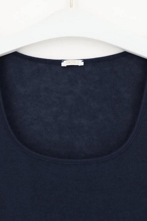 Oroblu Navy Perfect Line Cashmere Top