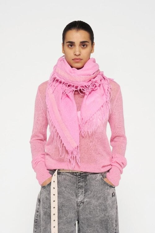 10Days Pink scarf wool enzyme