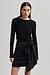 Second Female Zwarte Festive Skirt
