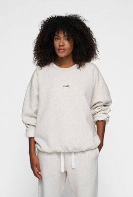 10Days Soft white melee THE CLEAN STATEMENT SWEATER