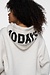 10Days Soft White Melee statement hoodie
