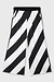 10Days Ecru/Black wide leg pants satin stripes