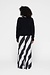 10Days Ecru/Black wide leg pants satin stripes