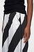 10Days Ecru/Black wide leg pants satin stripes