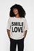 10Days Soft white melee statement tee smile love