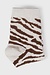 10Days Soft White Melee short socks zebra