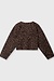10Days Dark fudge cropped sweater leopard