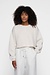 10Days Soft White Melee cropped statement sweater