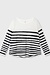 10Days Ecru long sleeve tee painted stripe