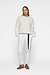 10Days Soft White Melee statement sweater knit sleeves