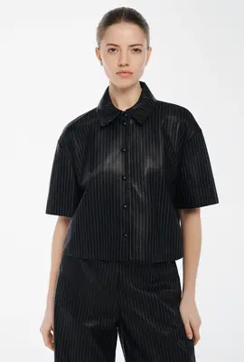 Studio AR by Arma Pinstripe Macaya Blouse