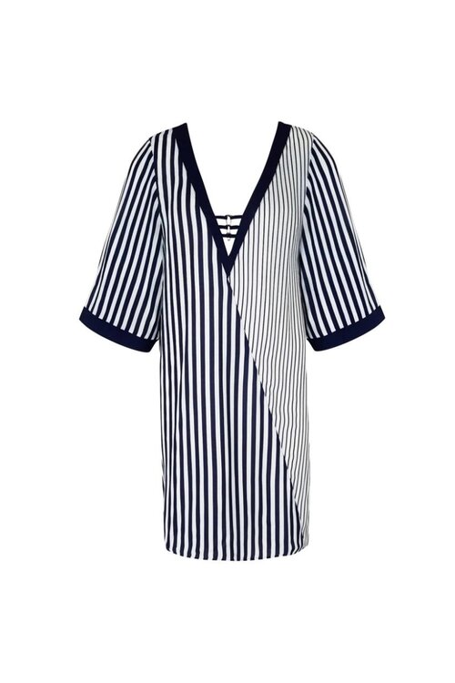 Lise Charmel Navy Rayure en Ligne Tuniek