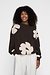 10Days Chocolate oversized sweater flower