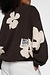 10Days Chocolate oversized sweater flower