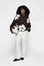 10Days Chocolate oversized sweater flower