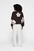 10Days Chocolate oversized sweater flower