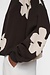 10Days Chocolate oversized sweater flower