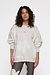 10Days Soft White Melee statement sweater flower