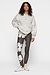 10Days Soft White Melee statement sweater flower