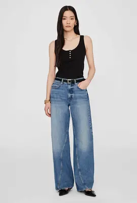 Anine Bing Zwarte Alessia Tank Top