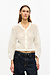 Ganni Off White Rhinestone Vest