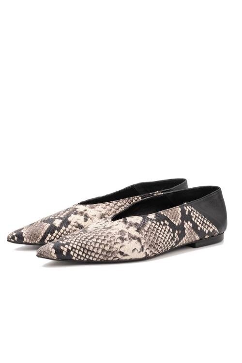 Toral Shoes Grijze Ballerina